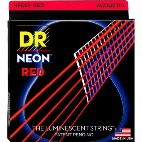DR Strings NRA11 Neon Red Western Medium-Light 011-050