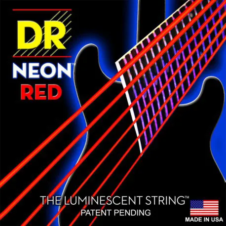 DR Strings NRE-9/46 Neon Red Electric Lite-N-Heavy 009-046