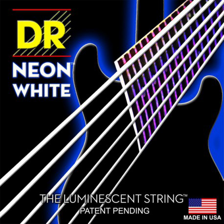 DR Strings Neon White Electric Lite-n-Heavy 9-46