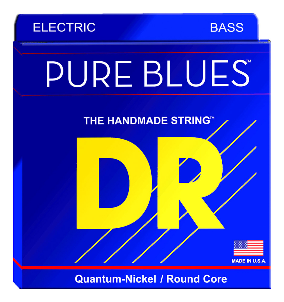 DR Strings PURE BLUES - Quantum-Nickel Bass Medium-Light 45-100