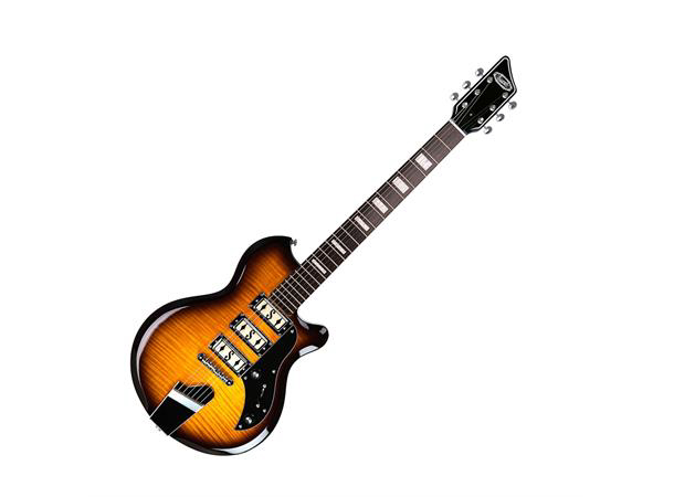 Supro Hampton Flame Maple Tobacco Burst