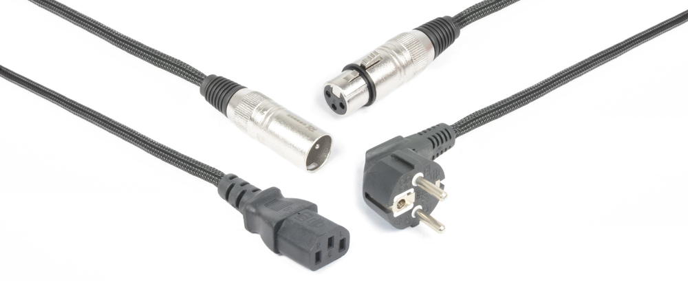PD Connex Shuko/XLR F-IEC/XLR M 10m AudioCable