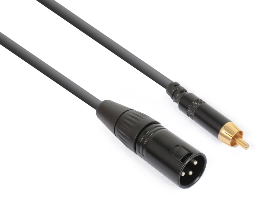 PD Connex Cable Converter.XLR male - RCA male 0,15m