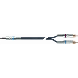 Quik Lok 3.5mm MA ST > 2xRCA Ma 6m