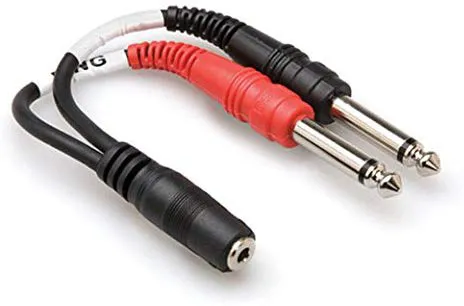 Hosa 3.5mm ST Fe > 2x6.3mm MO Ma Adapter