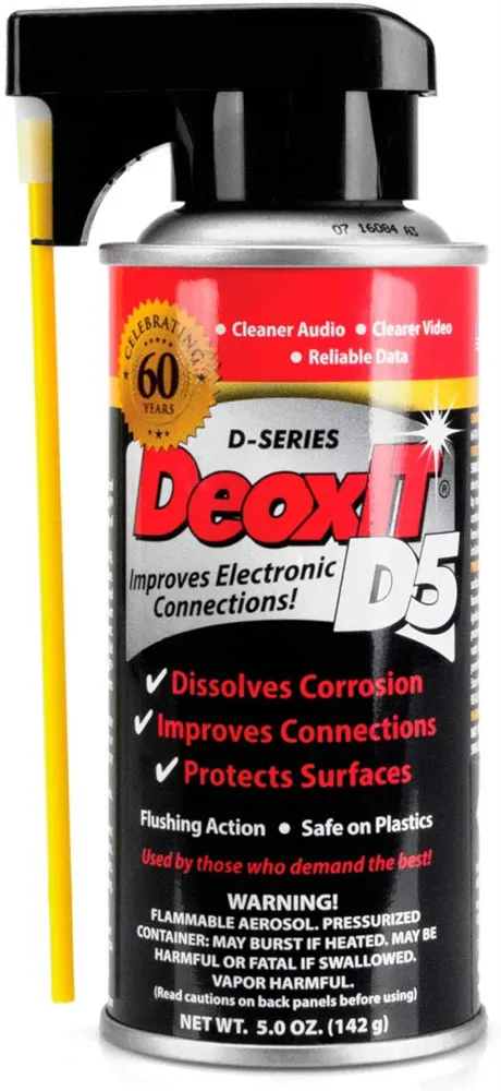 Hosa CAIG DeoxIT D5 Contact Cleaner 5% Spray 5 oz