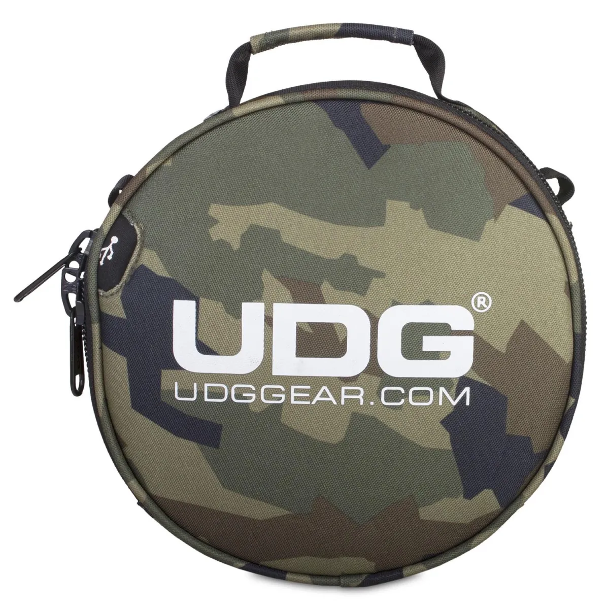 UDG Digi Headphone Bag Black Camo Orange inside