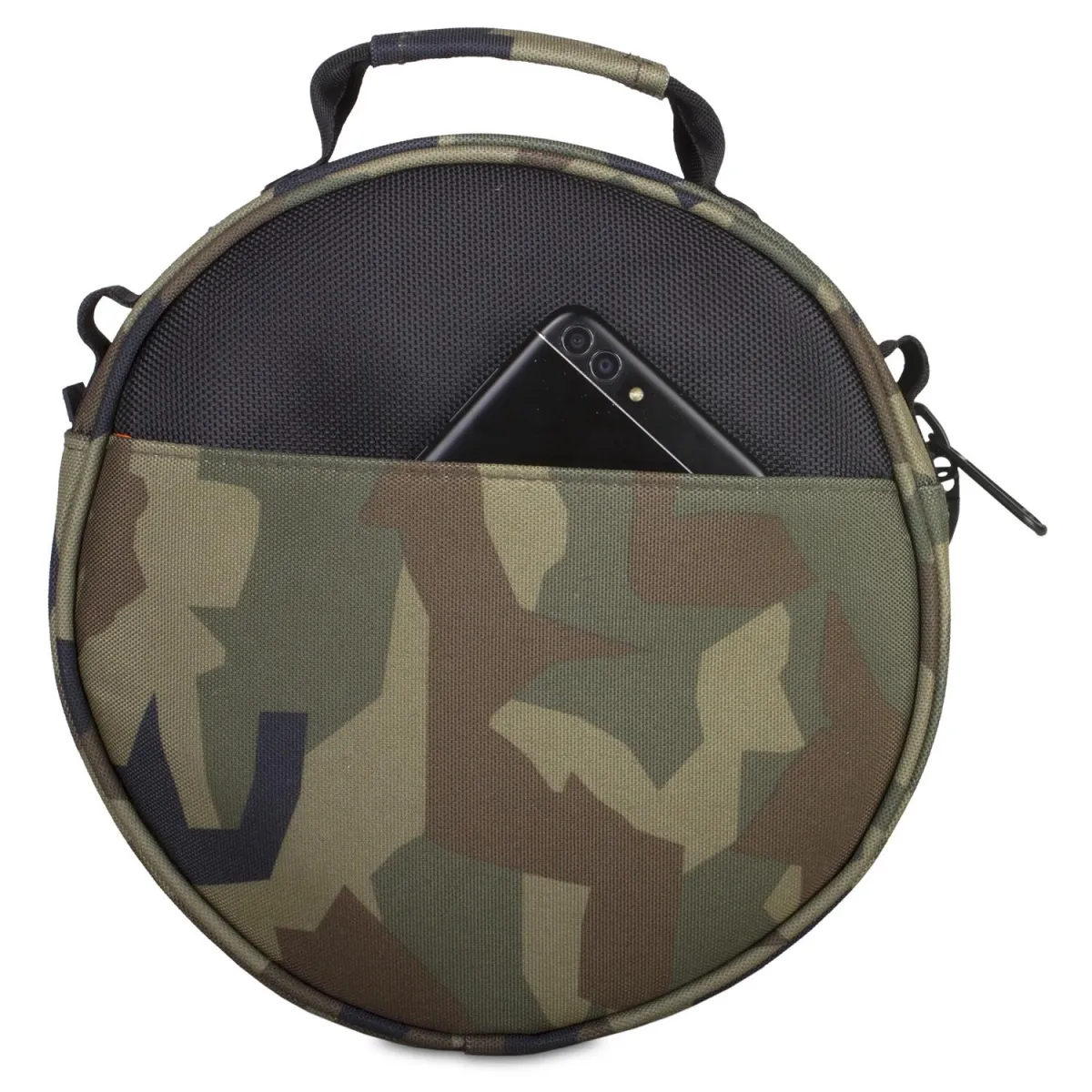 UDG Digi Headphone Bag Black Camo Orange inside