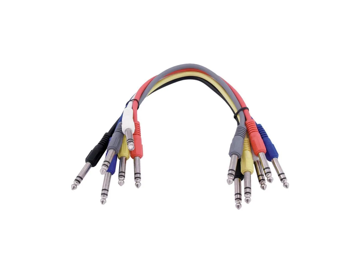 Omnitronic Jack cable 6.3 Patchcord stereo 6x0.6m