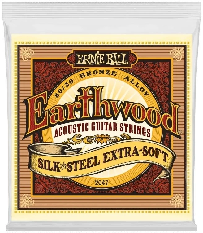 Ernie Ball EB-2047 Earthwood Silk & Steel, Extra Soft