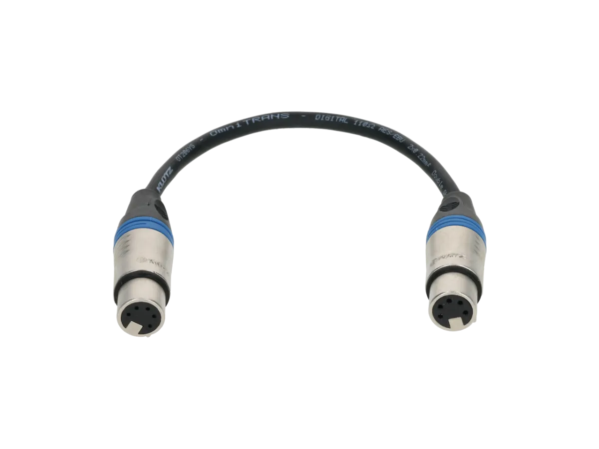 Klotz DMX Adapter XLR Fe 5-pin > XLR Fe 5-pin
