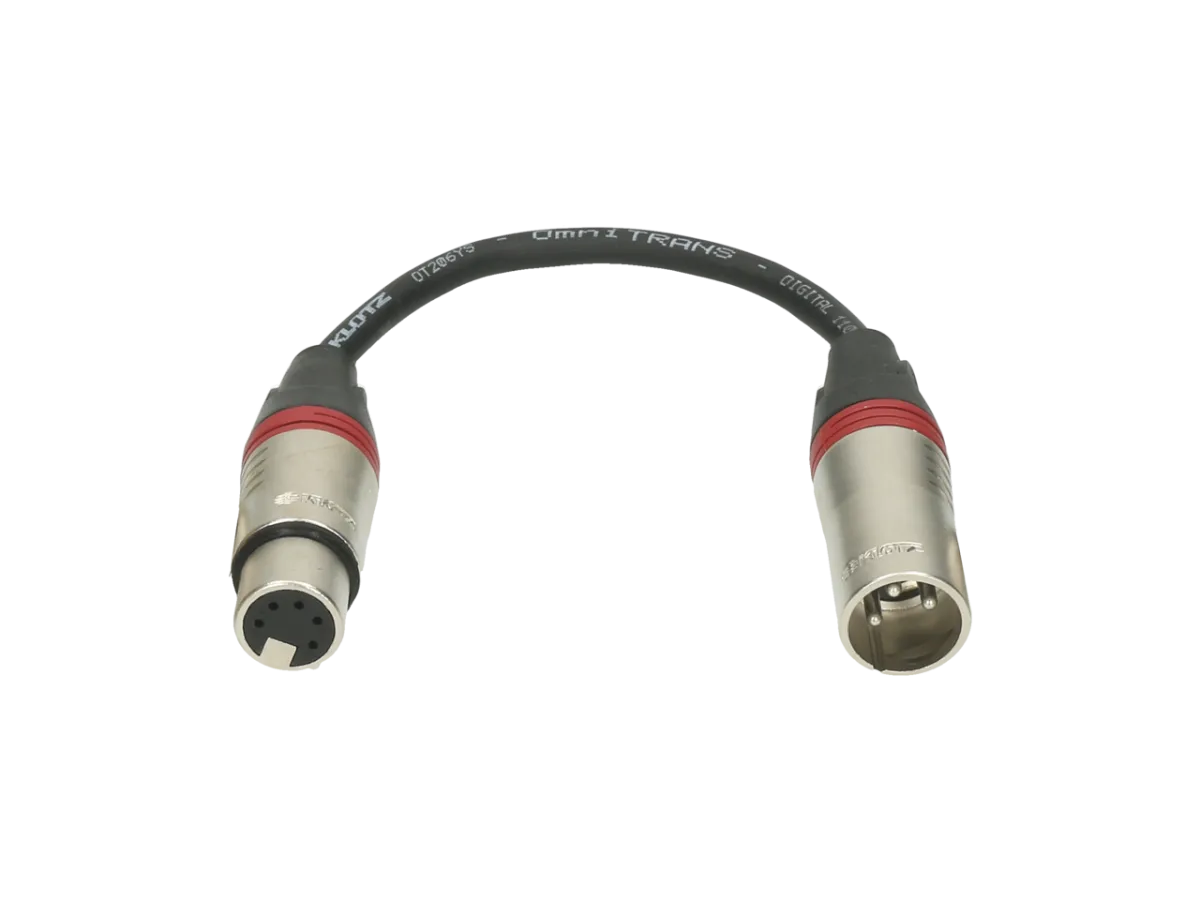 Klotz DMX Adapter XLR Fe 5-pin > XLR Ma 3-pin