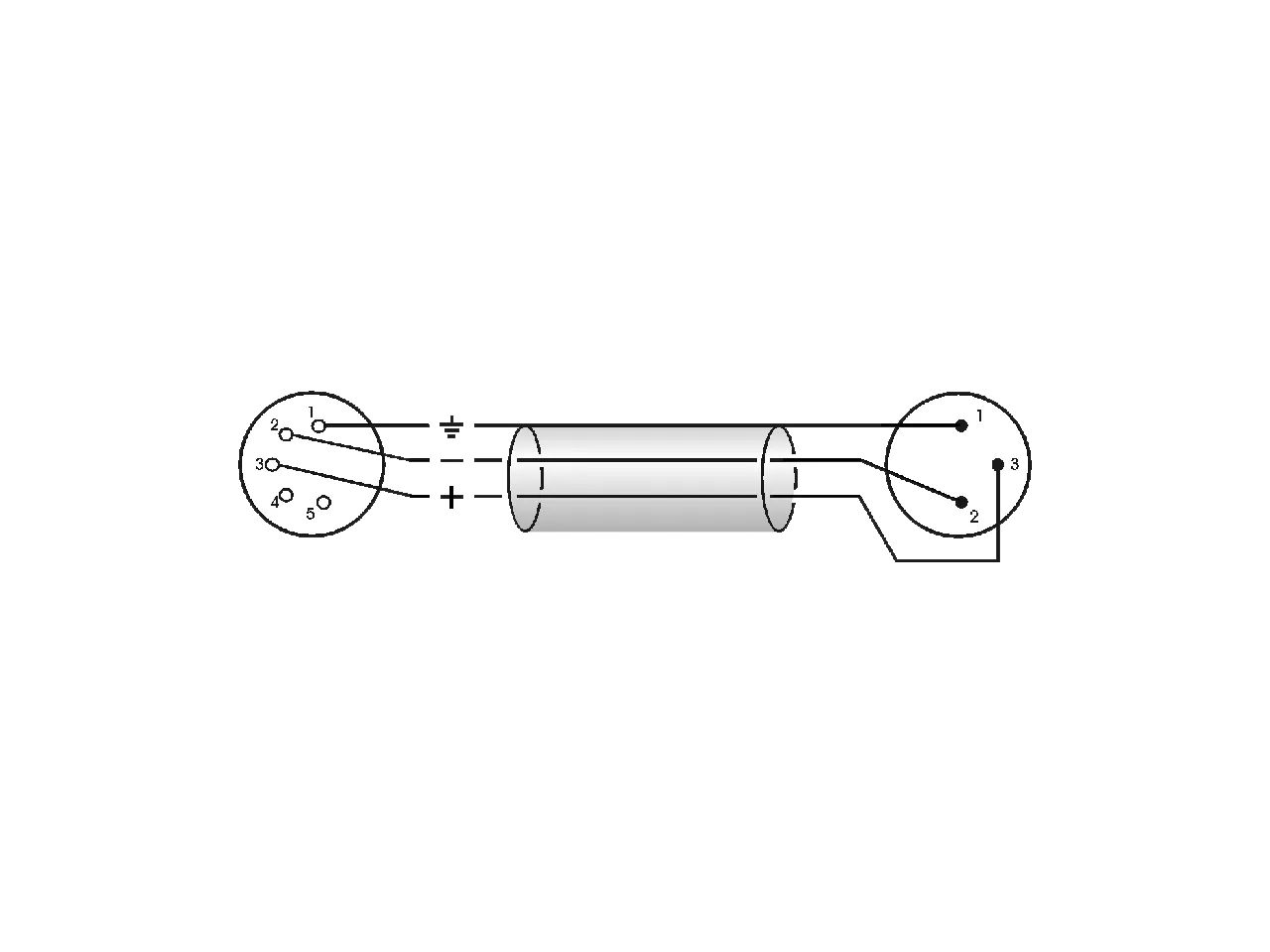 Klotz DMX Adapter XLR Fe 5-pin > XLR Ma 3-pin