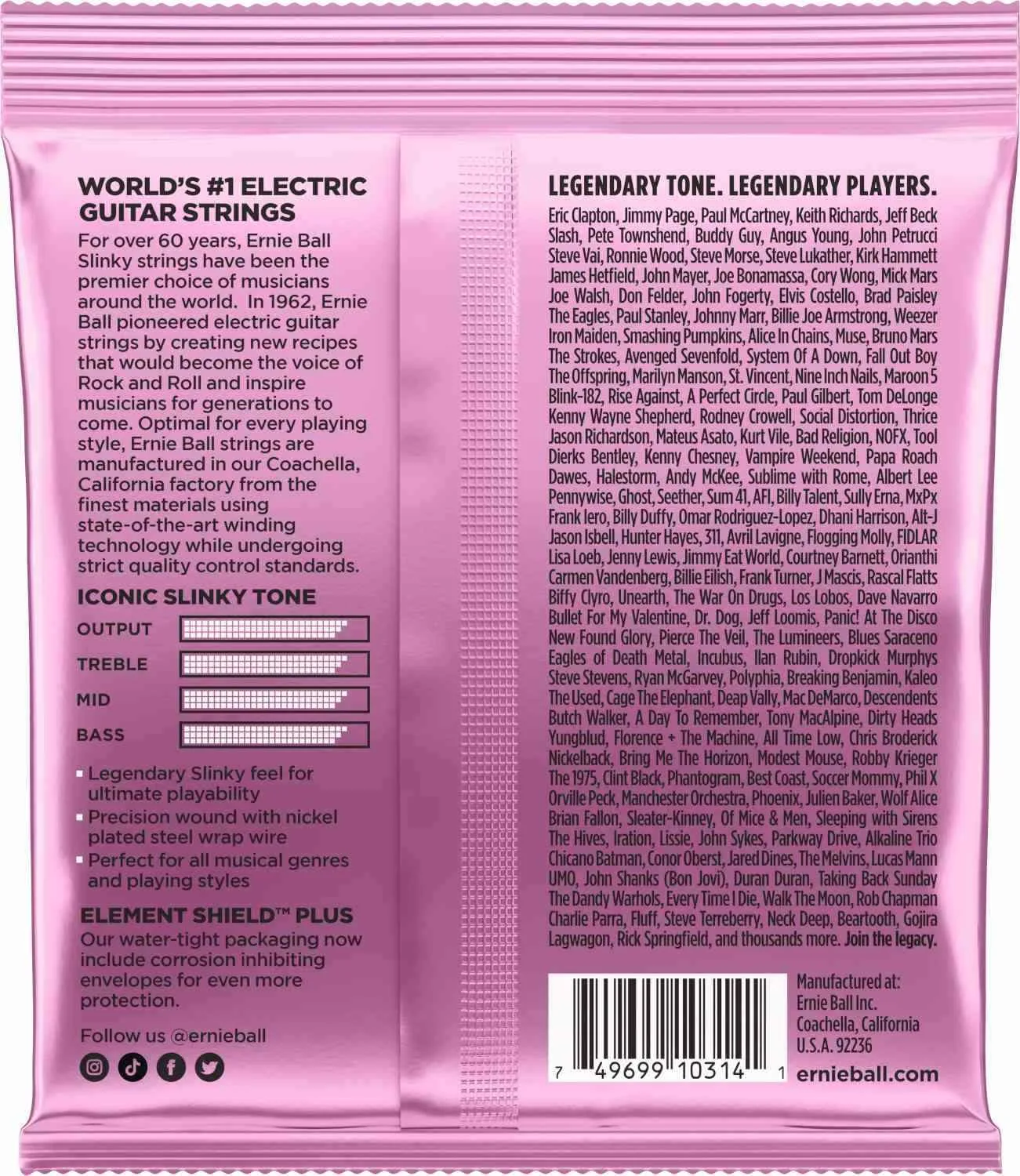 Ernie Ball EB-2213 Mega Slinky Nickel
