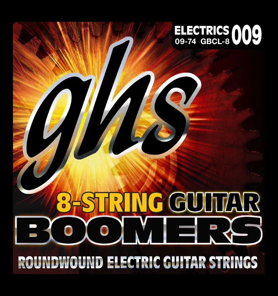 GHS GBXL-8 Boomers 8-String Extra Light 009-072