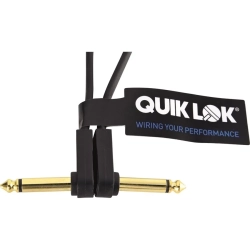 Quik Lok Pedal Connecting Flat Cable Gold 0.30m