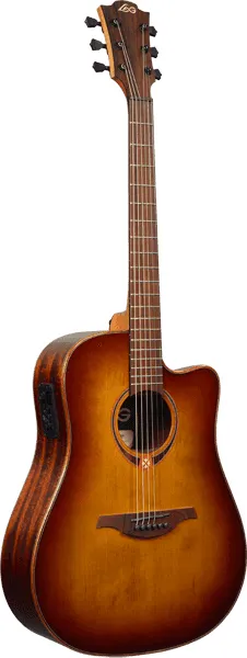 Lag Guitars T118DCE-BRS