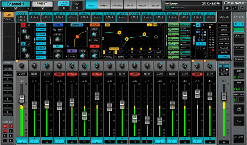 Waves SoundGrid eMotion LV1 40-Preamp StageBox Combo