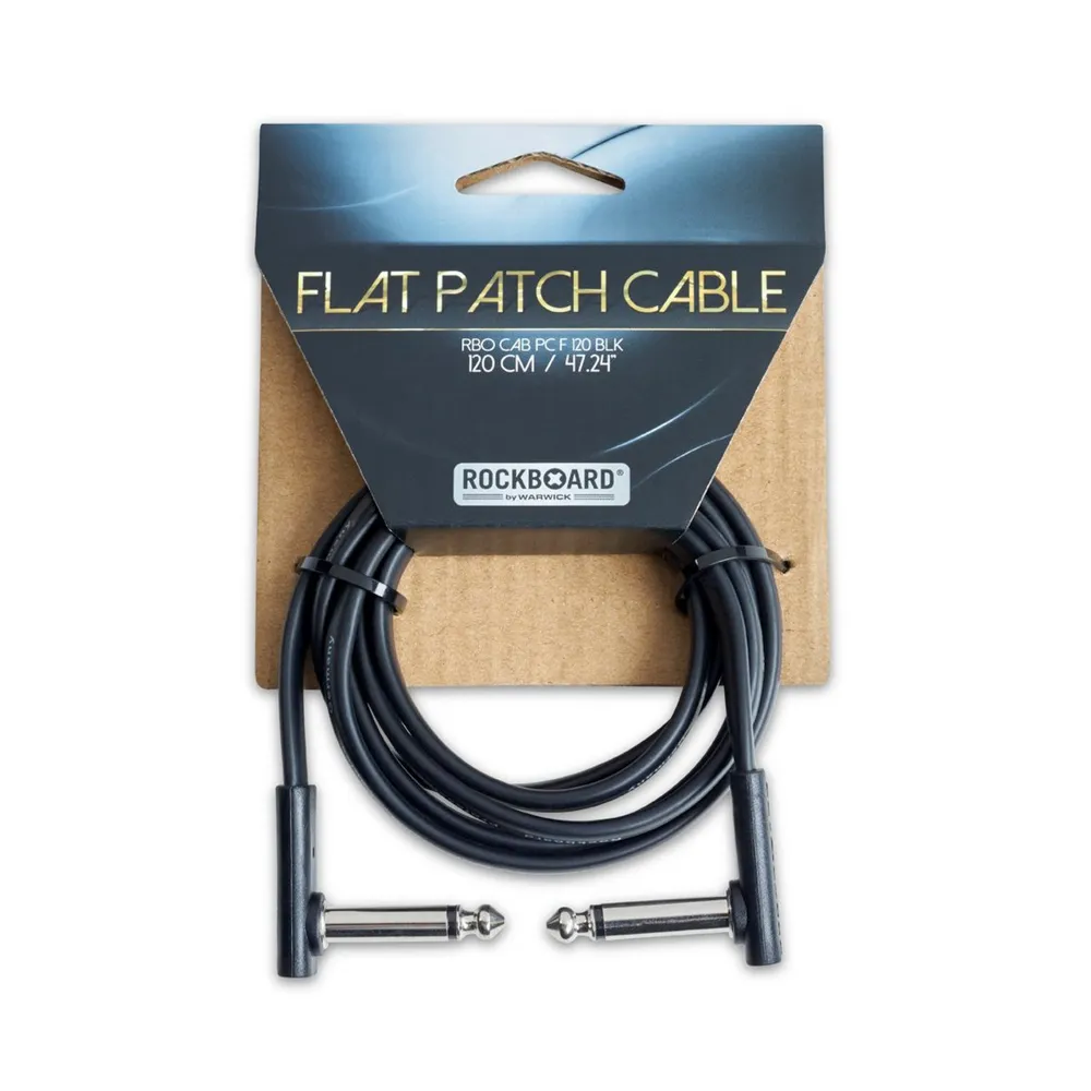 Rockboard Flat Patch Cable Black 120 cm