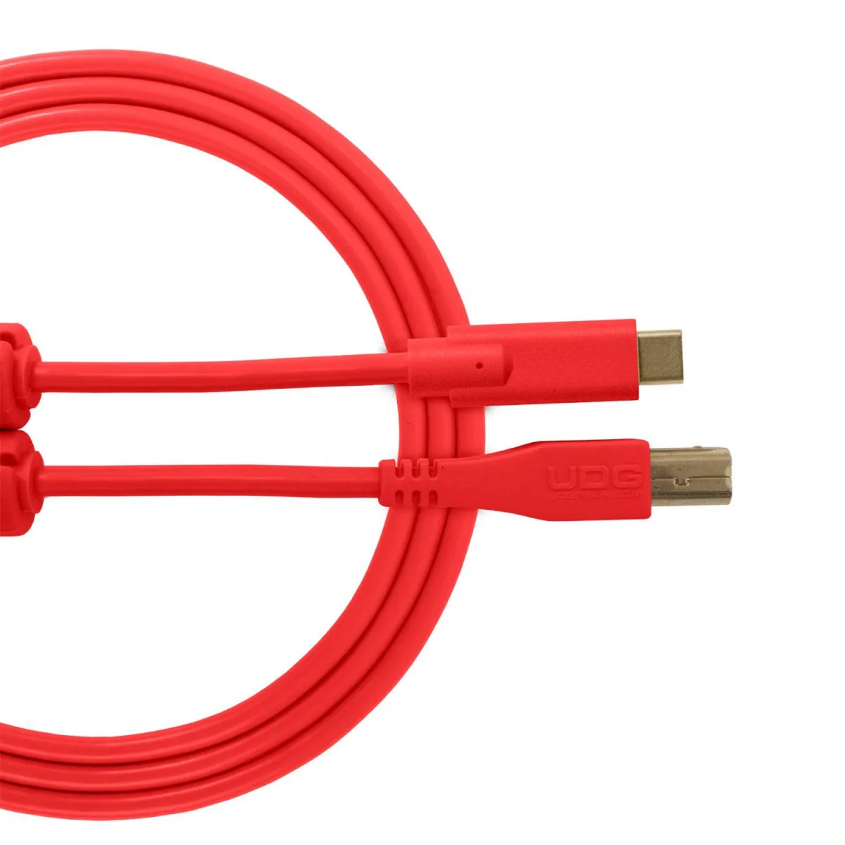 UDG USB 2.0 C-B Red Straight 1,5m