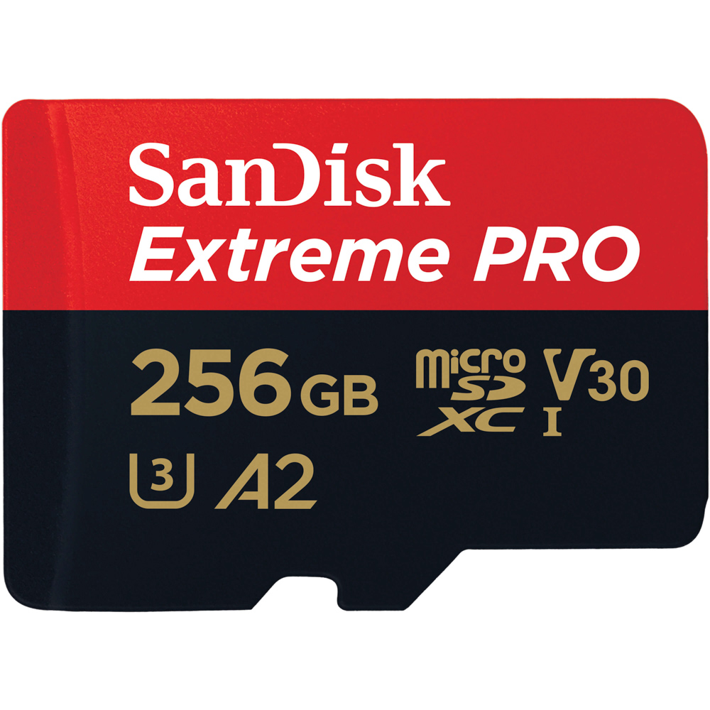 Sandisk MicroSDXC Extreme Pro 256GB 170MB/s A2 C10 V30 U3