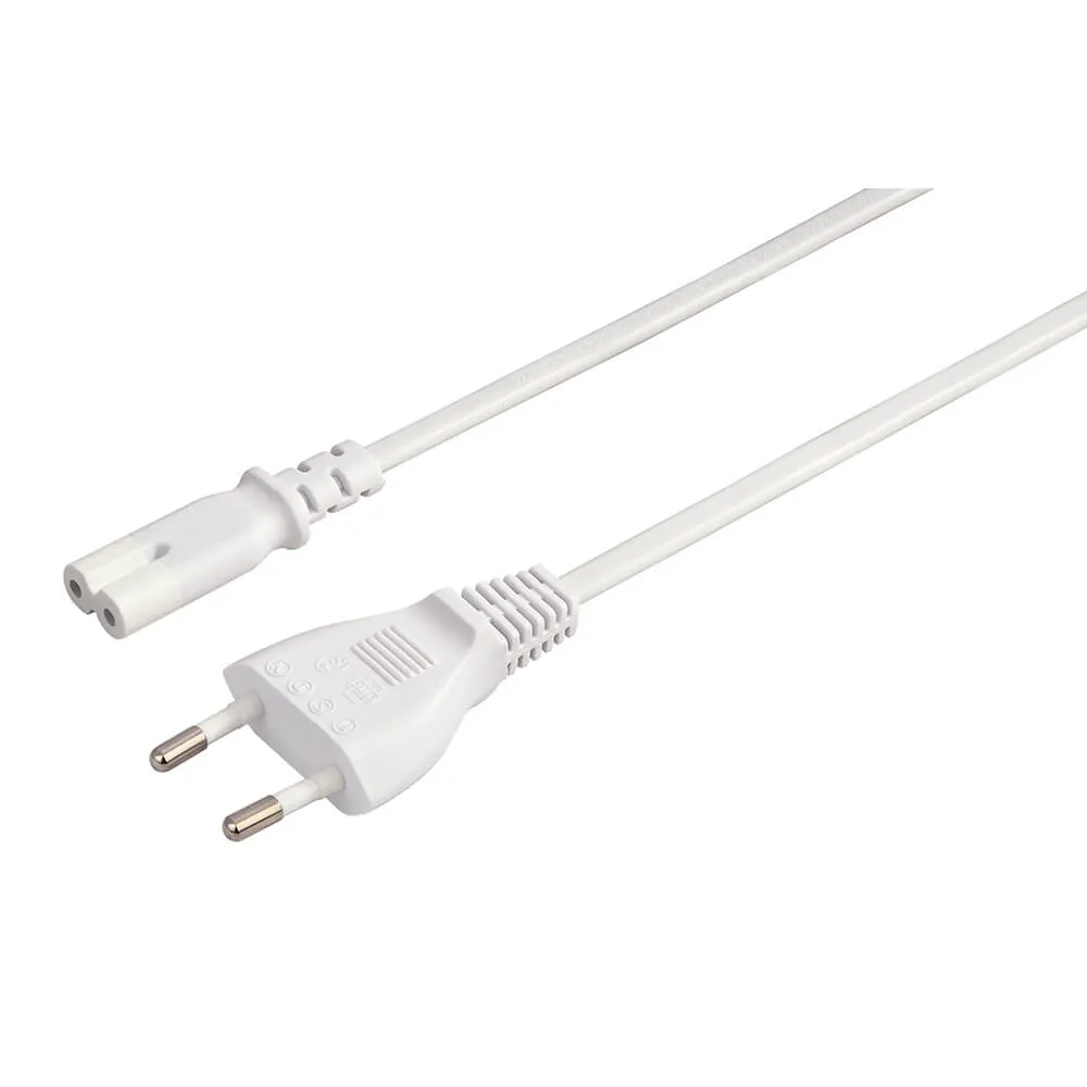Hama Powercable 2-pole White 5m