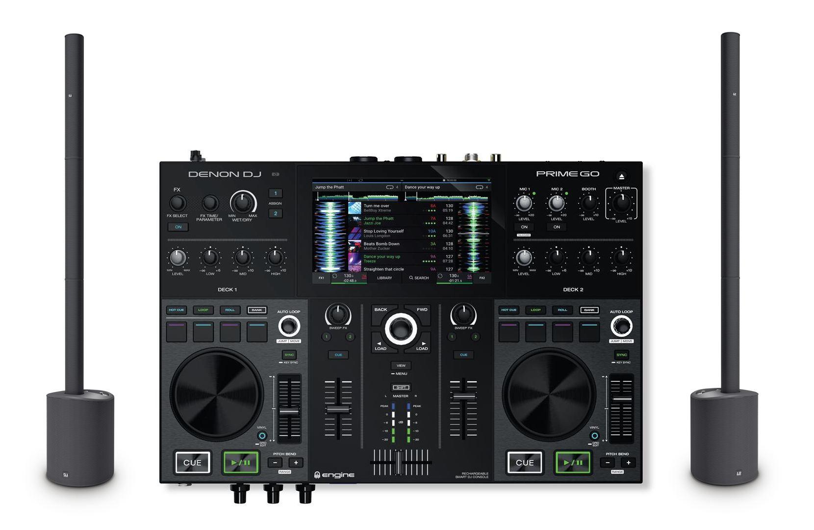 Denon DJ + LD Systems GO DJ Pack: 2 x Maui 5 Go + Prime Go