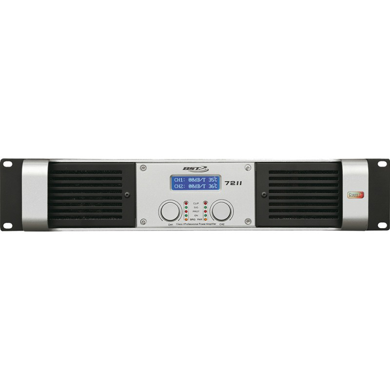 BST Class I Professional Amplifier 2x2400Wrms/2ohms-4800W/4ohms bridge