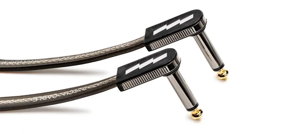 EBS HP-10 Flat Patch Cable Black Gold 10 cm