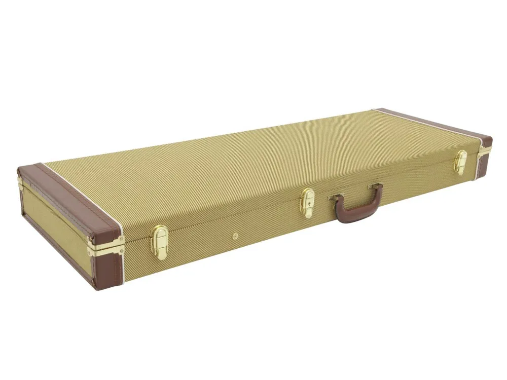 Dimavery Wooden Case for E-Guitars, tweed