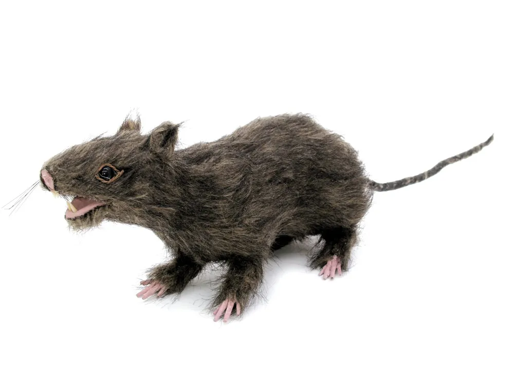 Europalms Rat, lifelike with coat 30cm