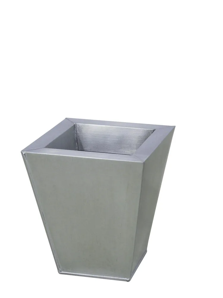Europalms Flowerpot, zinc, 25cm square