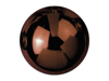 Europalms Deco Ball 3,5cm, brown, shiny 48x