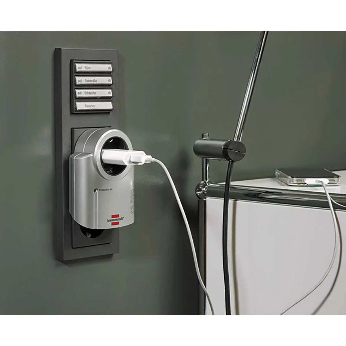 Brennenstuhl Surge Protected Extension Socket Primera-Line 1-Way Schuko Type F